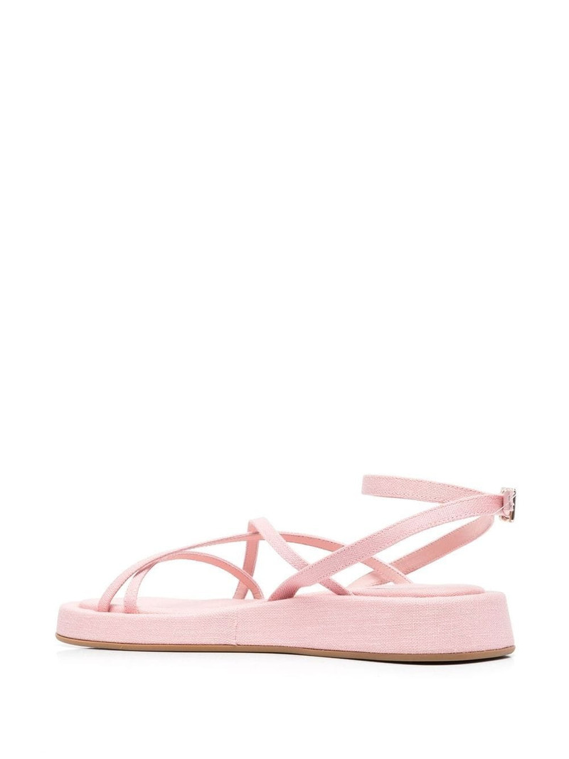 multi-way strap flatform sandals 3