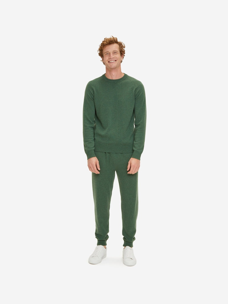 Derek Rose Men's Sweater Finley Cashmere Green outlook