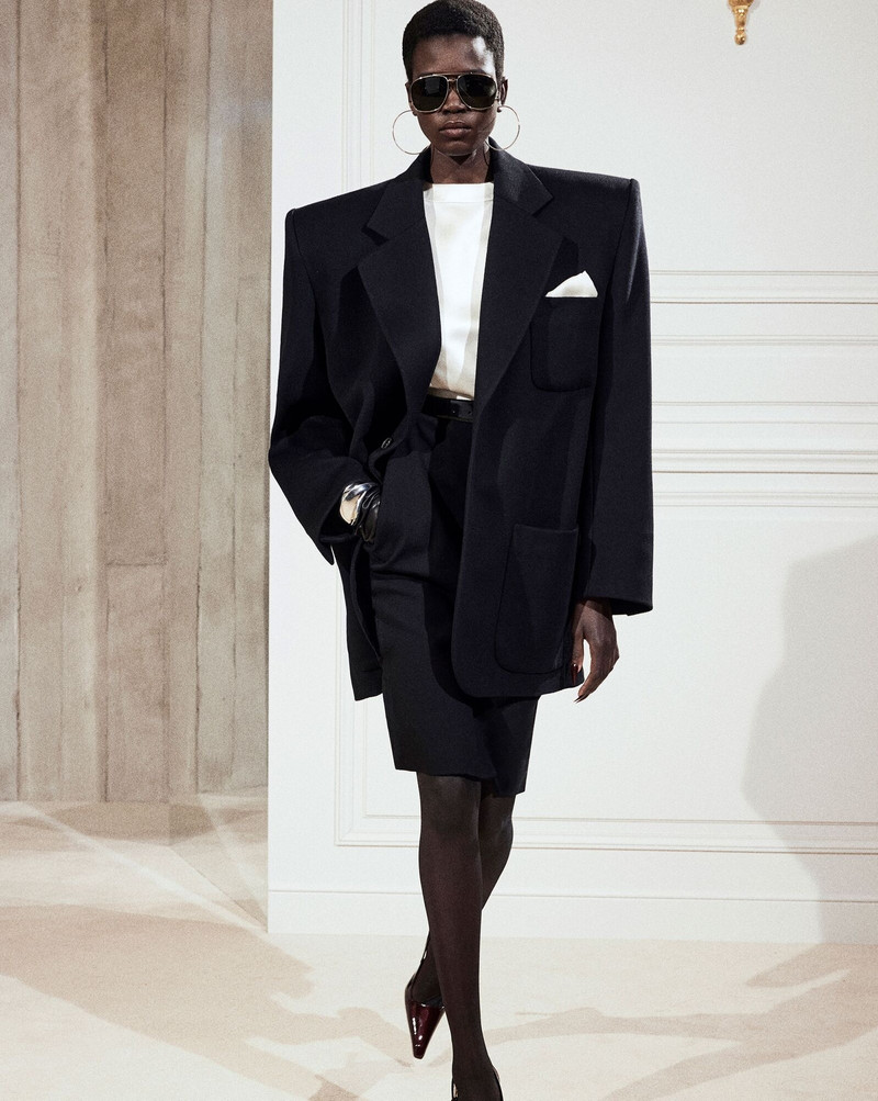SAINT LAURENT oversized jacket in wool cashmere outlook