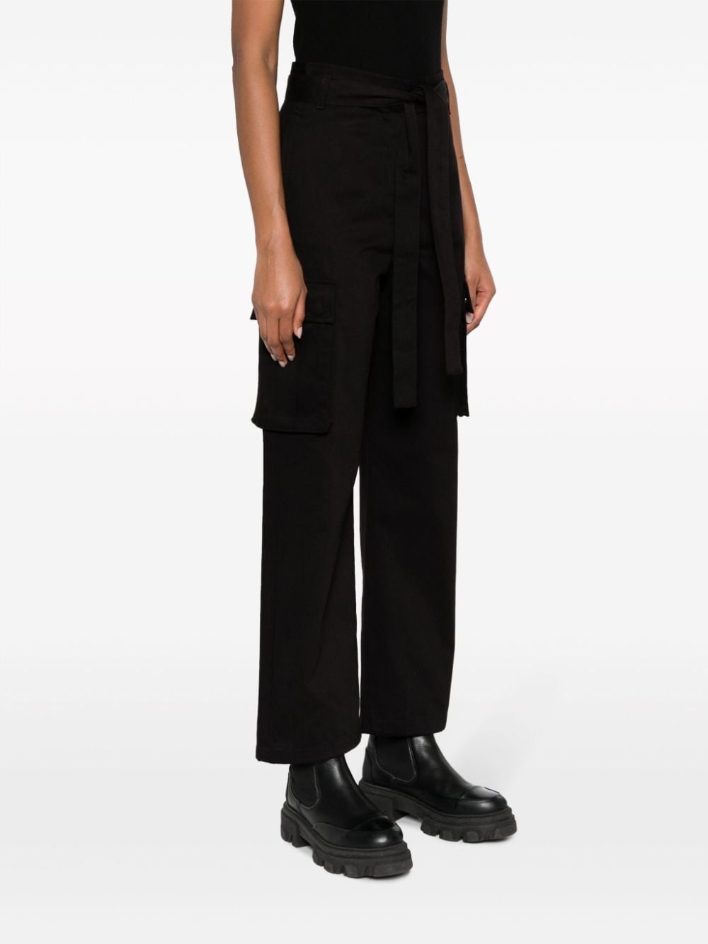 straight-leg cargo trousers - 3