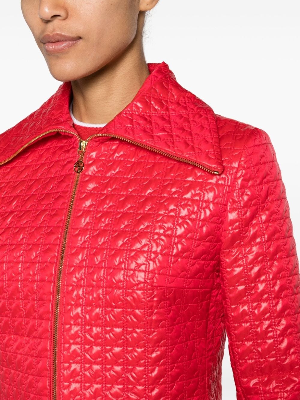 monogram-quilted shell jacket - 5