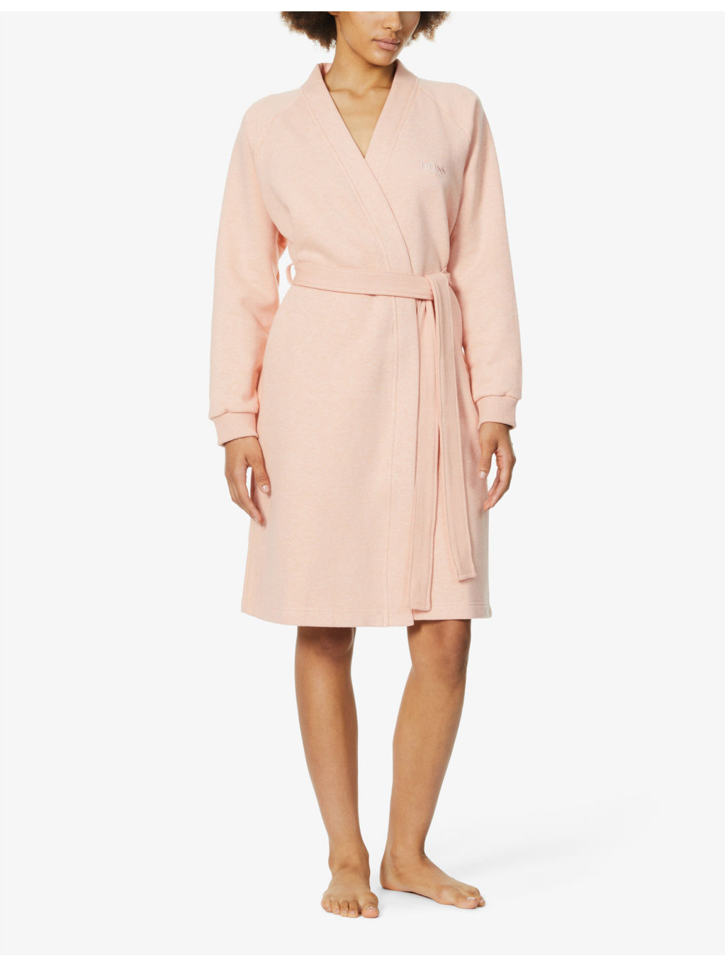 Board V neck cotton-blend kimono - 2