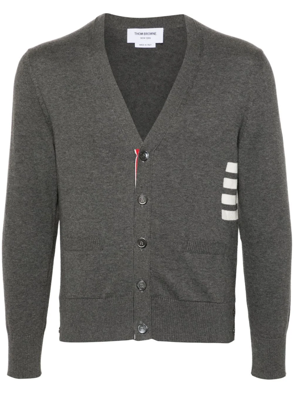 Thom Browne Men 4Bar Cotton Cardigan - 1