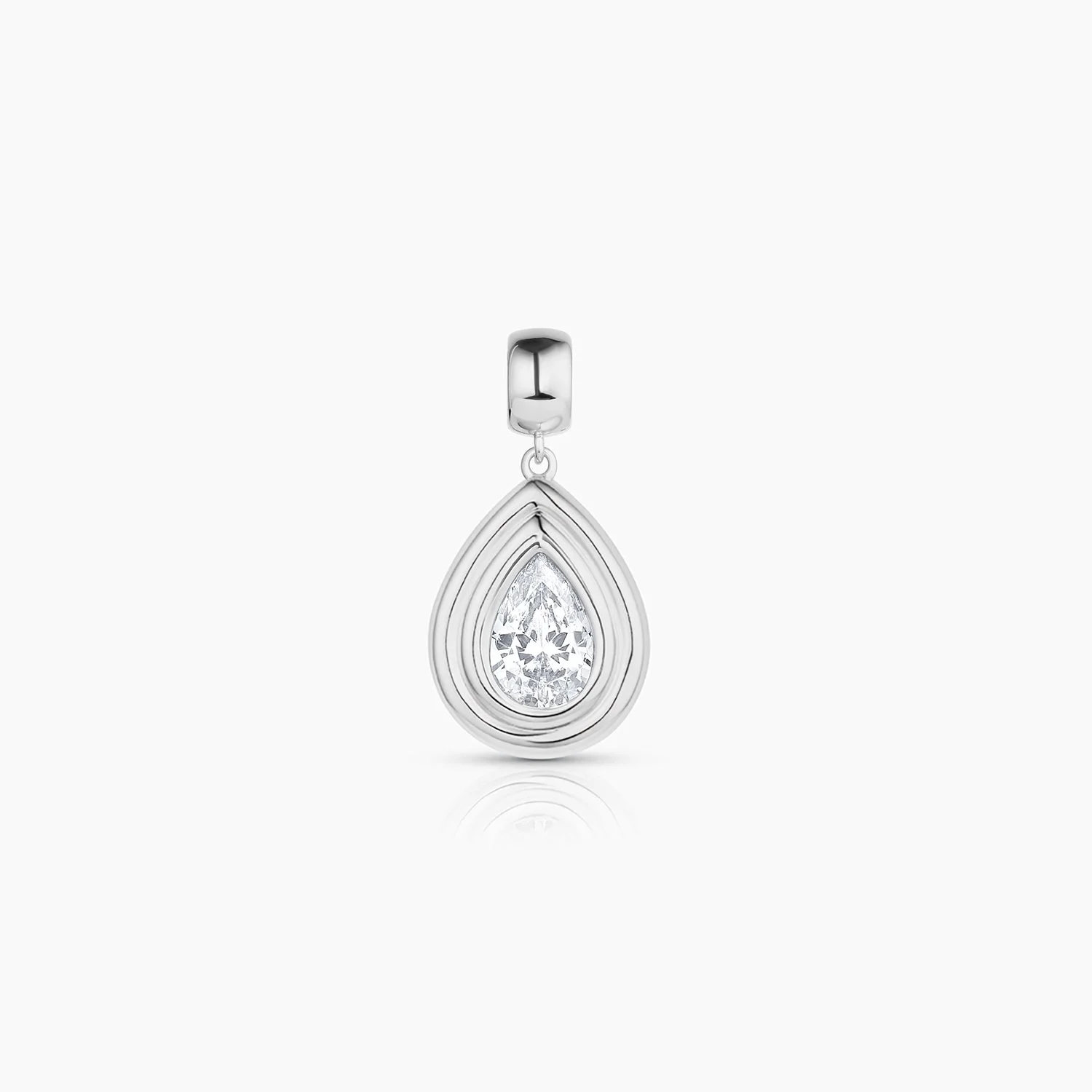 Starlet Teardrop Cubic Zirconia Bail - 1