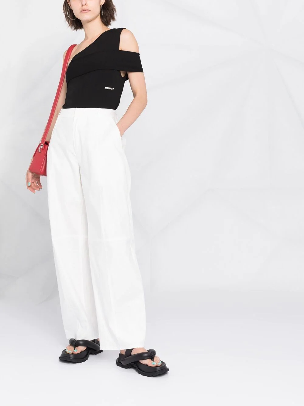 one-shoulder asymmetric top - 2
