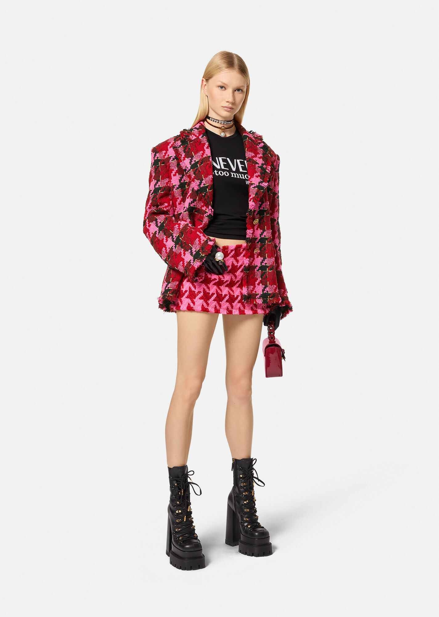 Frayed Tweed Mini Skirt - 2
