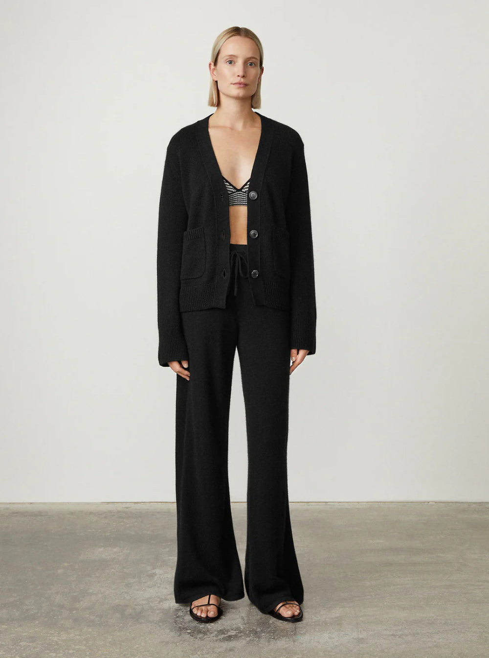 Lisa Yang Women 'Danni' Black Knitted Cardigan In Cashmere Woman - 5