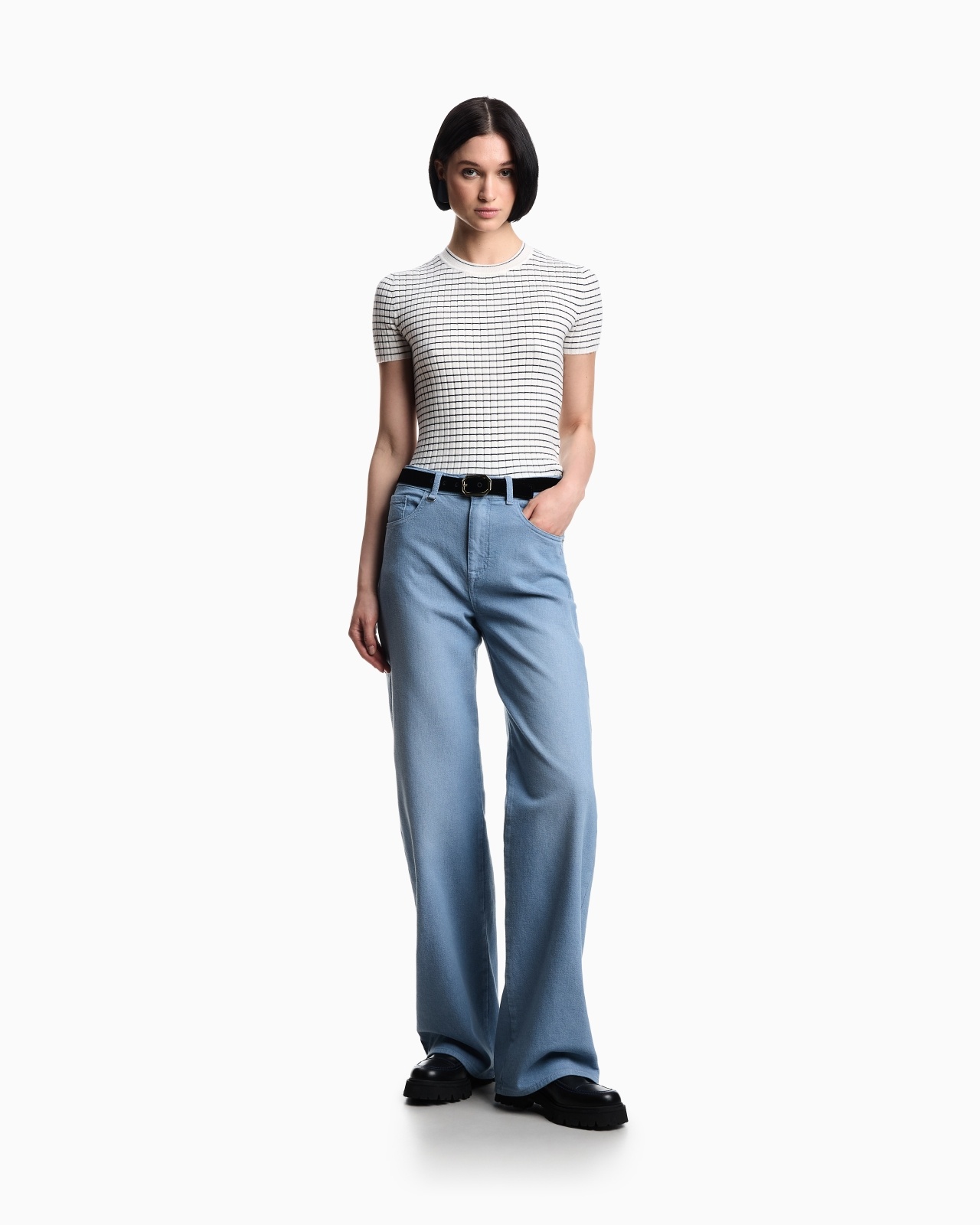J7E MID-RISE STRAIGHT-LEG JEANS IN YARN-DYED COTTON DRILL - 2