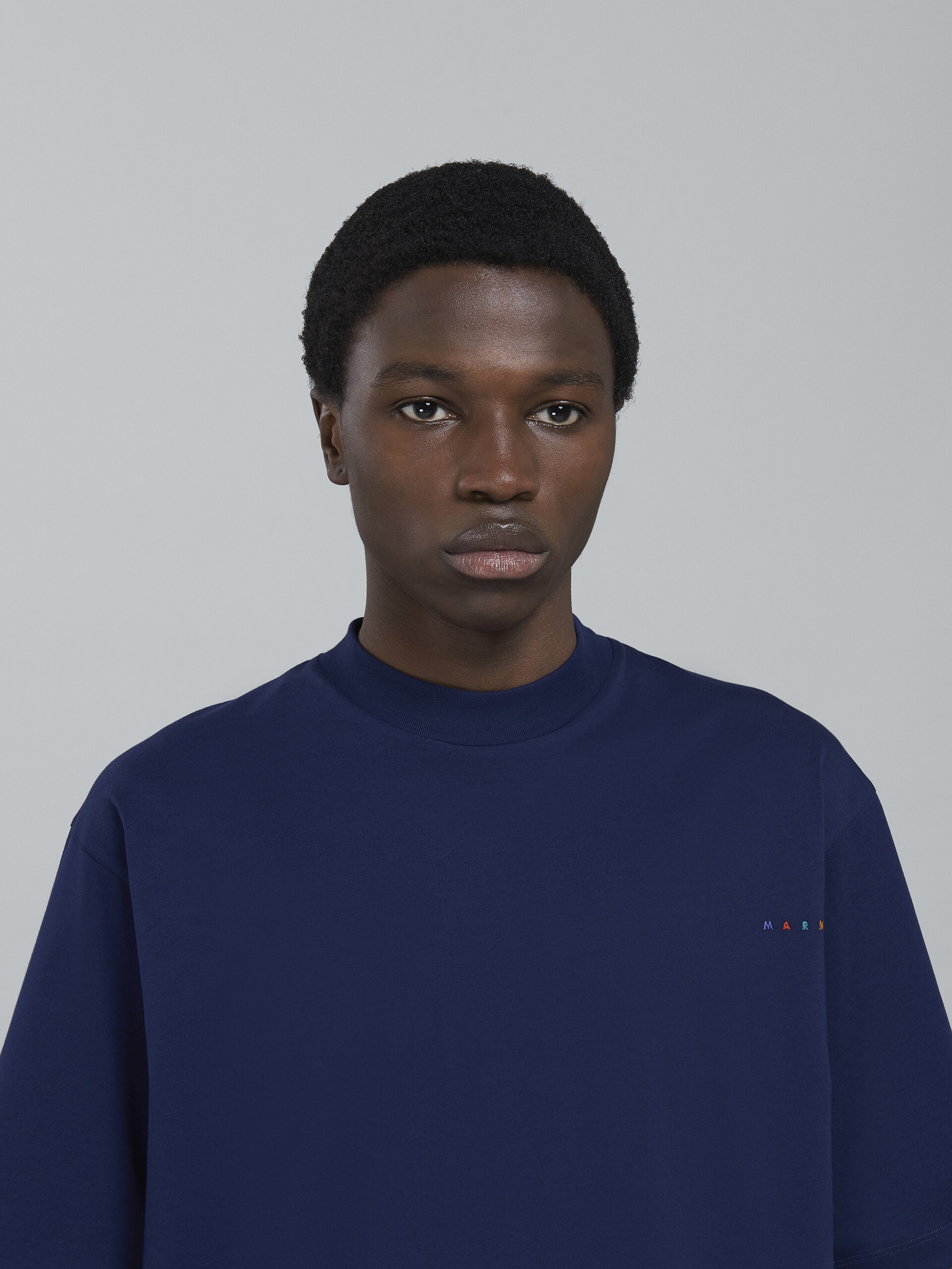 STILL NATURE PRINT BLUE JERSEY T-SHIRT - 4