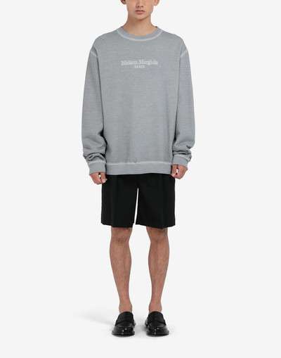 Maison Margiela Embroidered logo oversized sweatshirt outlook