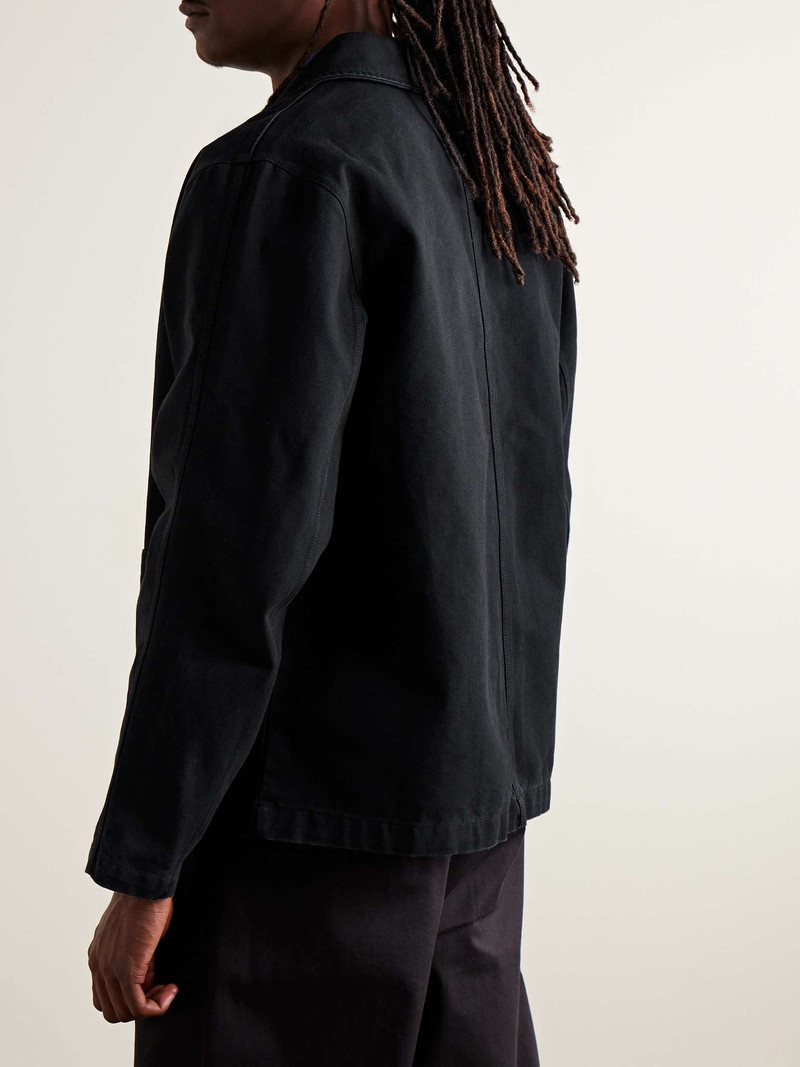 Life Logo-Embroidered Cotton-Canvas Chore Jacket 4