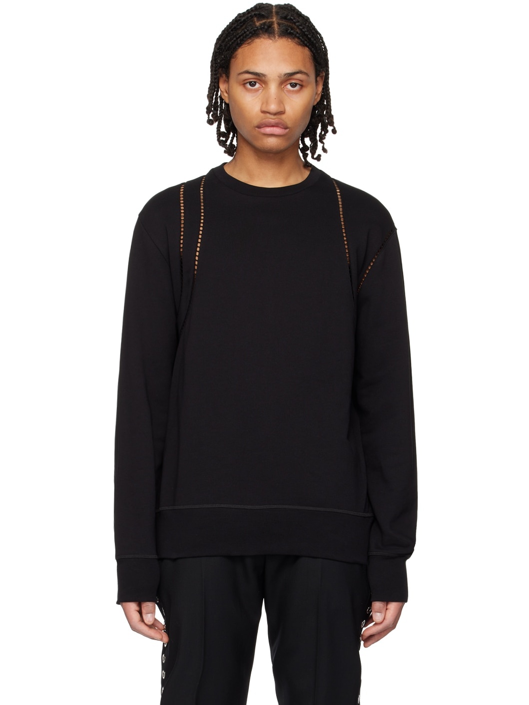 Black Crewneck Sweatshirt - 1