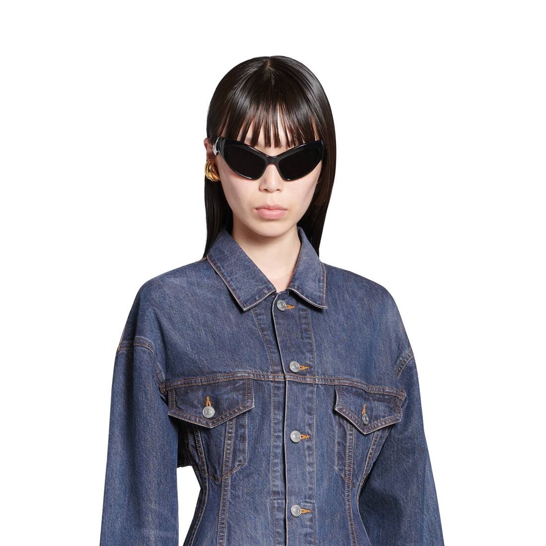 ジャケット BALENCIAGA Dark blue denim Hourglass jacket Balenciaga Dark Blue Denim Hourglass Jacket – LOZURI®