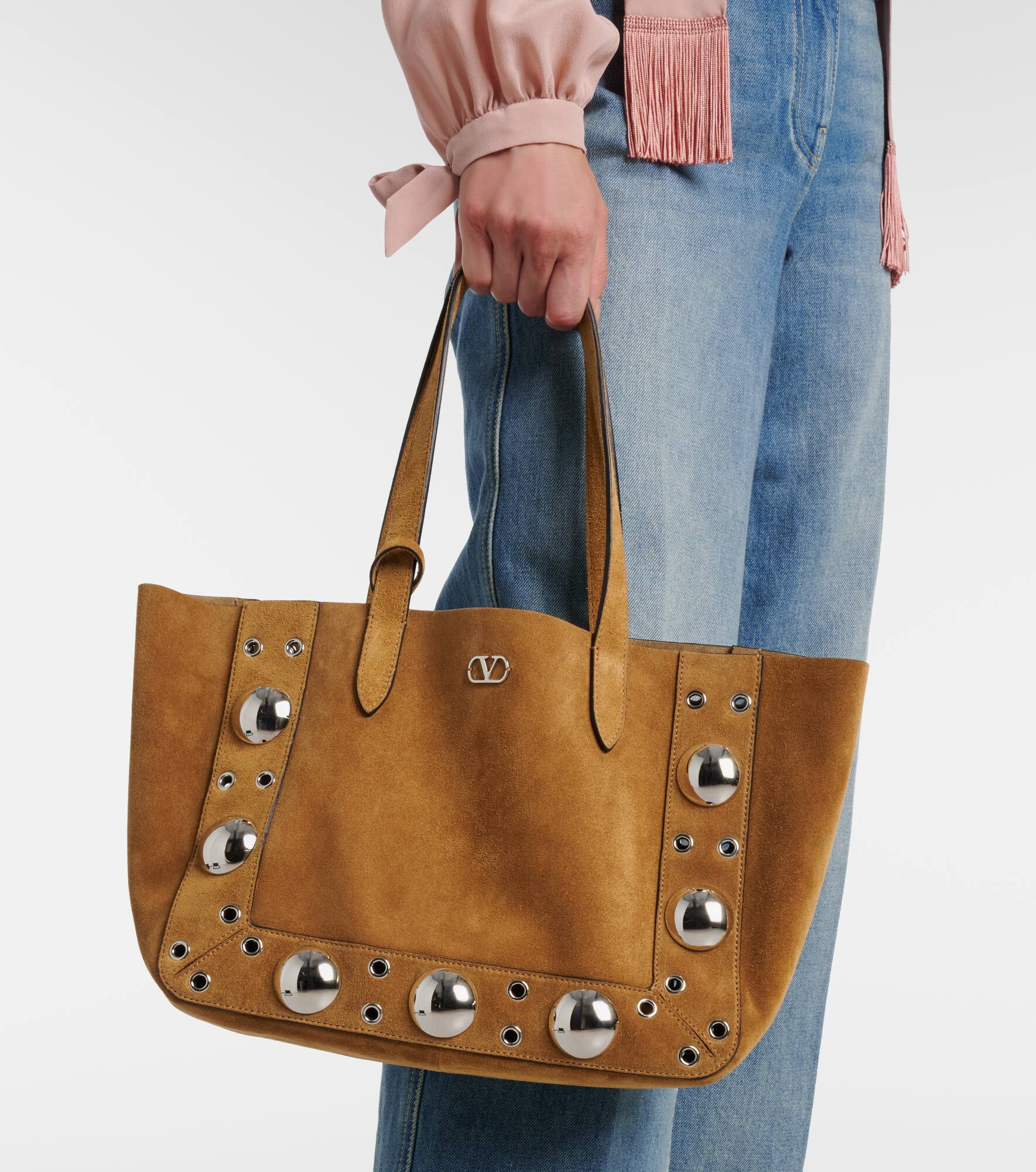 Nellcôte Medium suede tote bag - 2