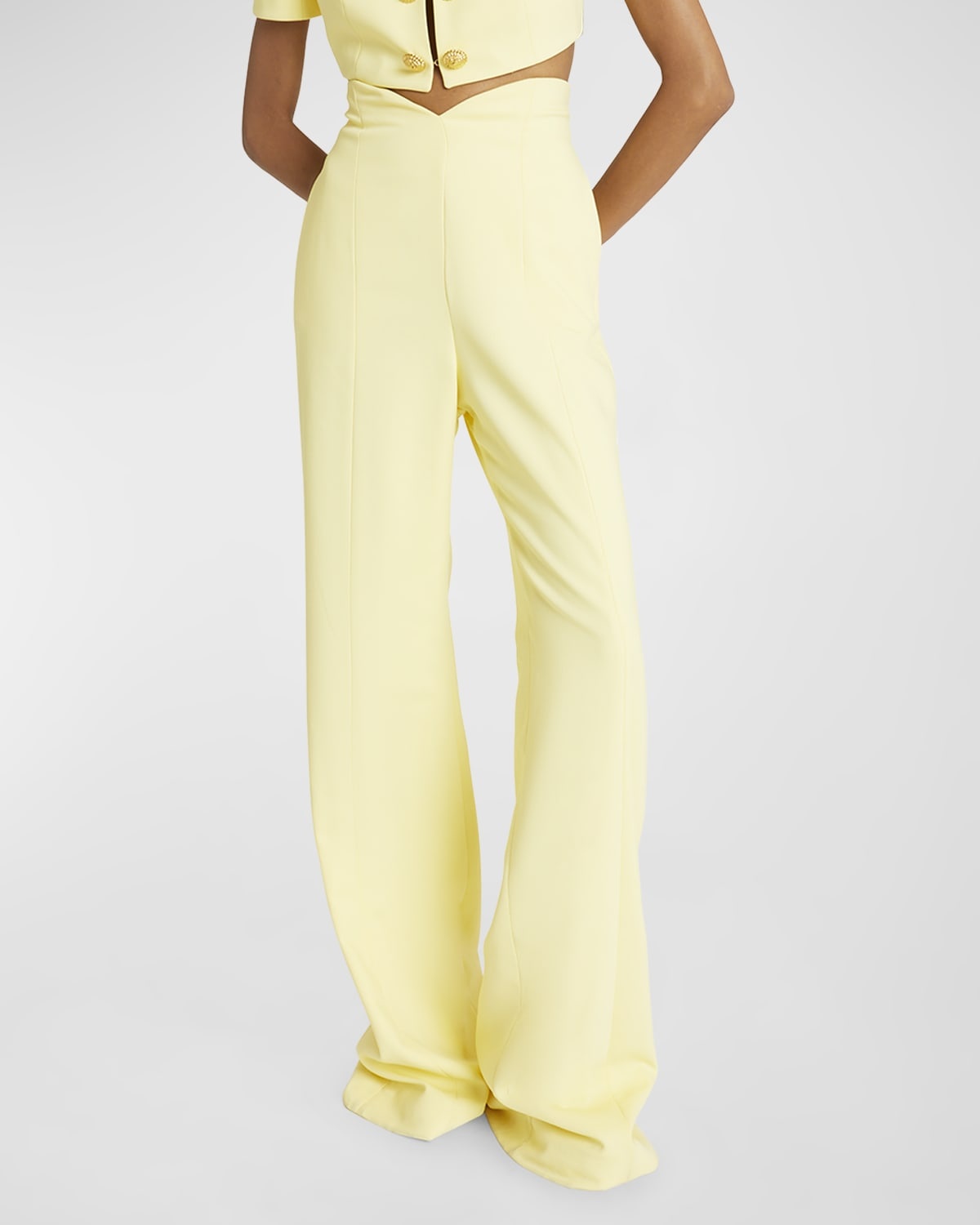 Tulip High-Rise Wide-Leg Tailored Pants - 6