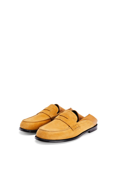 Loewe Slip on loafer in suede outlook