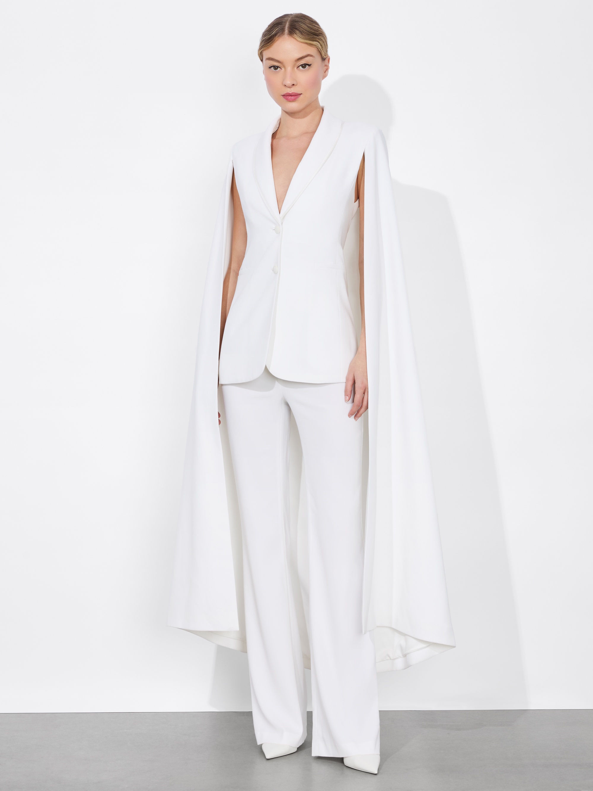 ESTHER CAPE SLEEVE MAXI BLAZER - 3