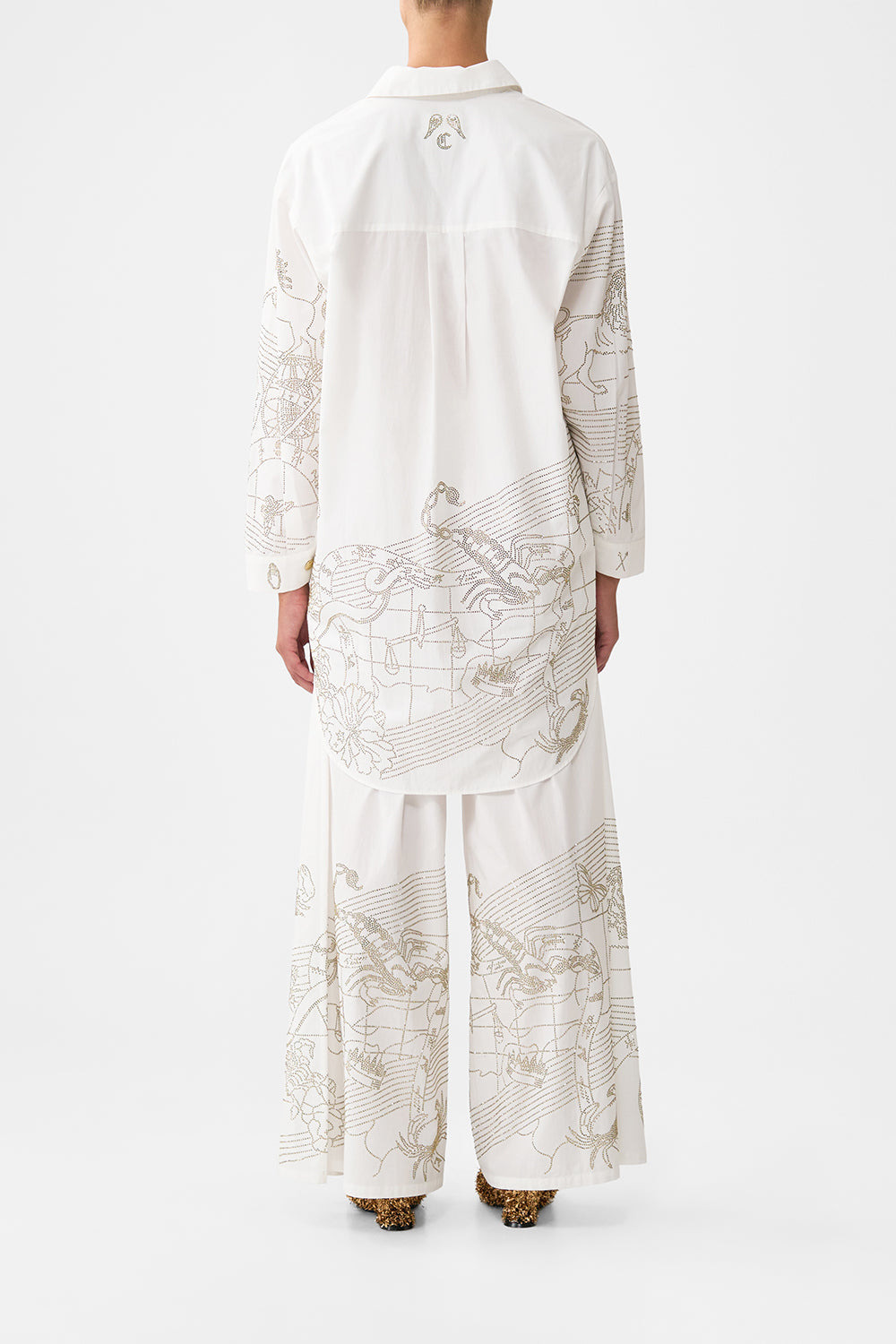 SHIRT TUNIC WITH SIDE BUTTONS - 3