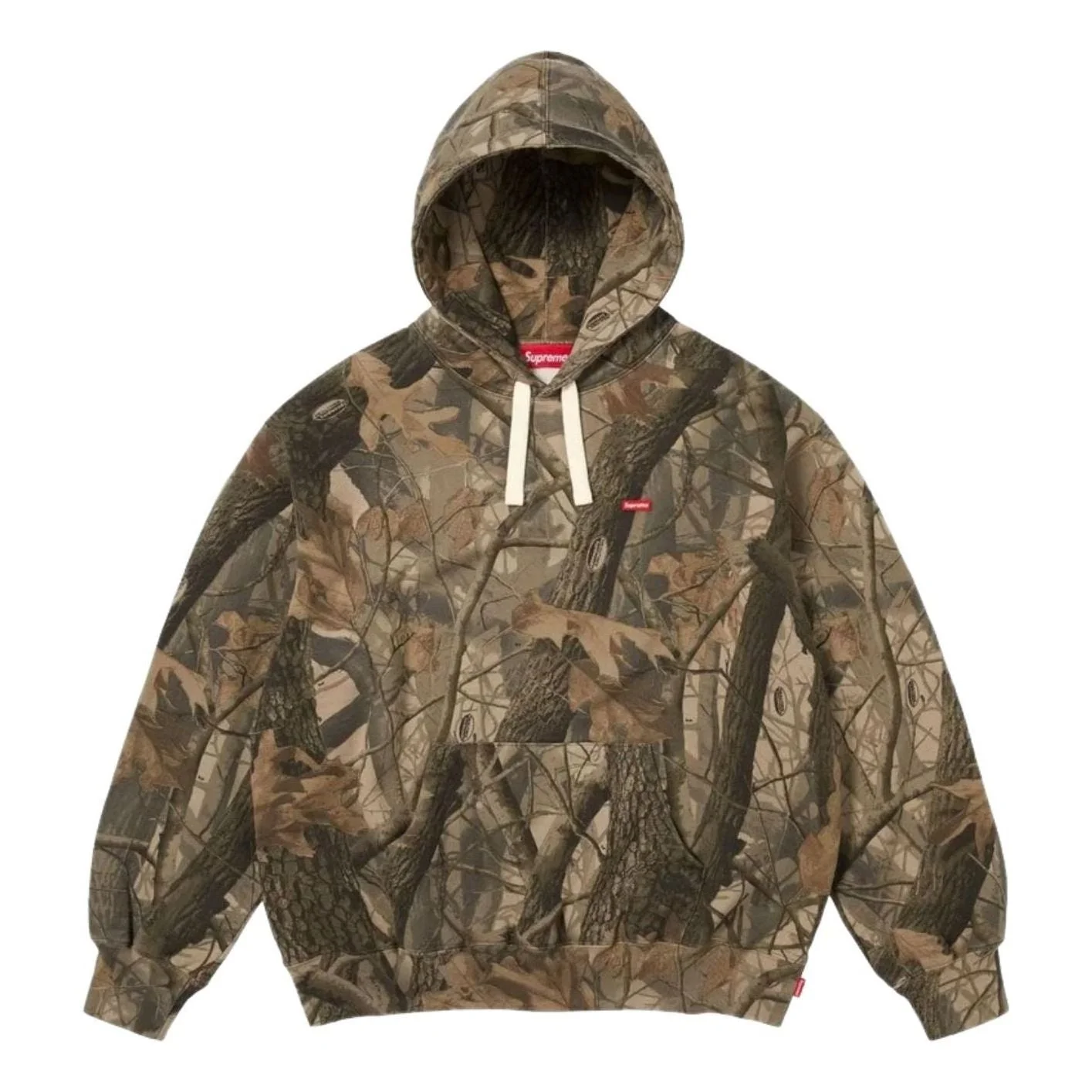 Supreme SS26 Small Box Drawcord Hooded Sweatshirt 'Realtree Hardwoods Camo' SUP-SS26-021-RELTREHRDWO - 1