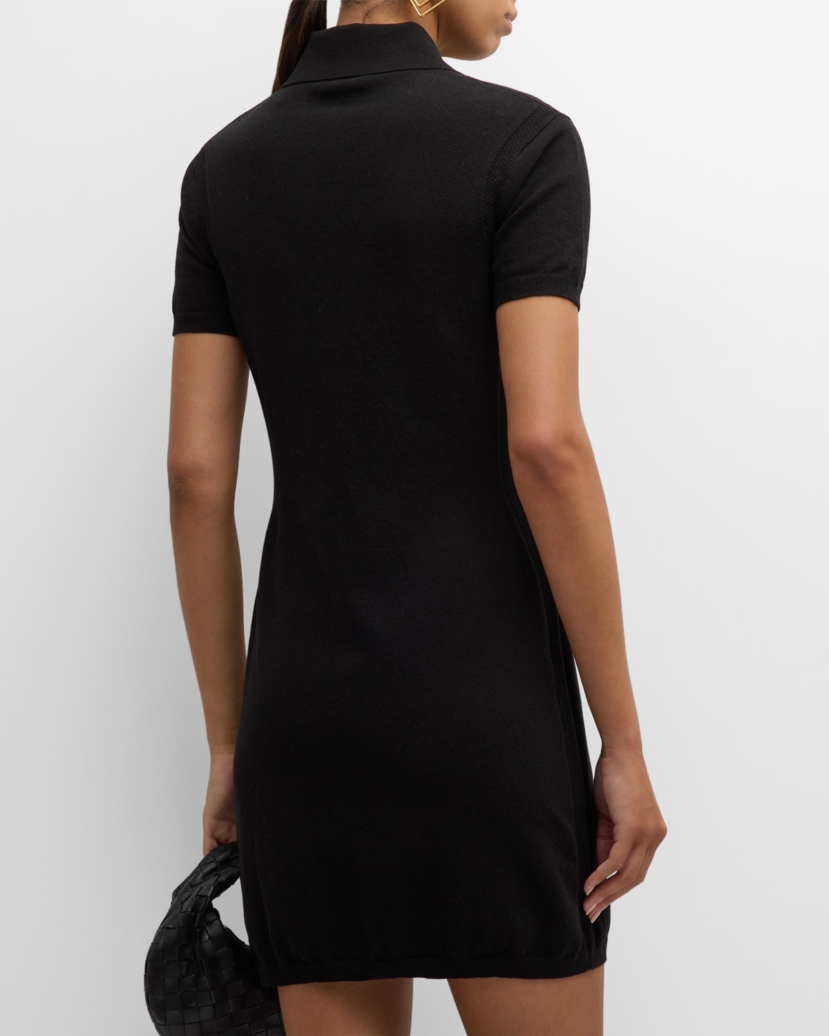 Lightweight Crepe Knit Polo Dress - 6