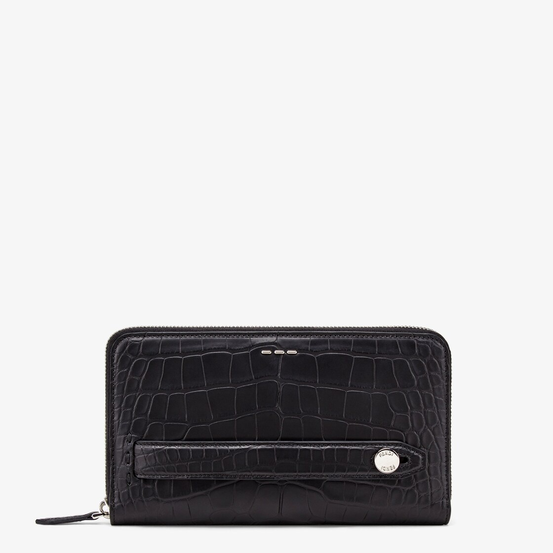 Rectangular continental wallet with zip fastening along three sides. Divided into a telephone pocket - 1