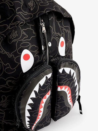 A BATHING APE® Camo Shark graphic-print woven backpack outlook