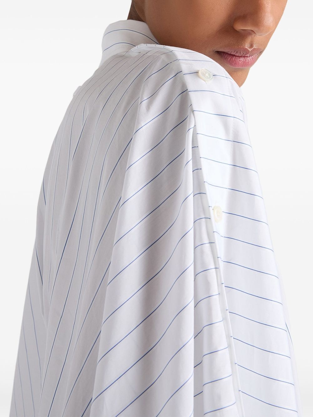 striped shirt dress - 4