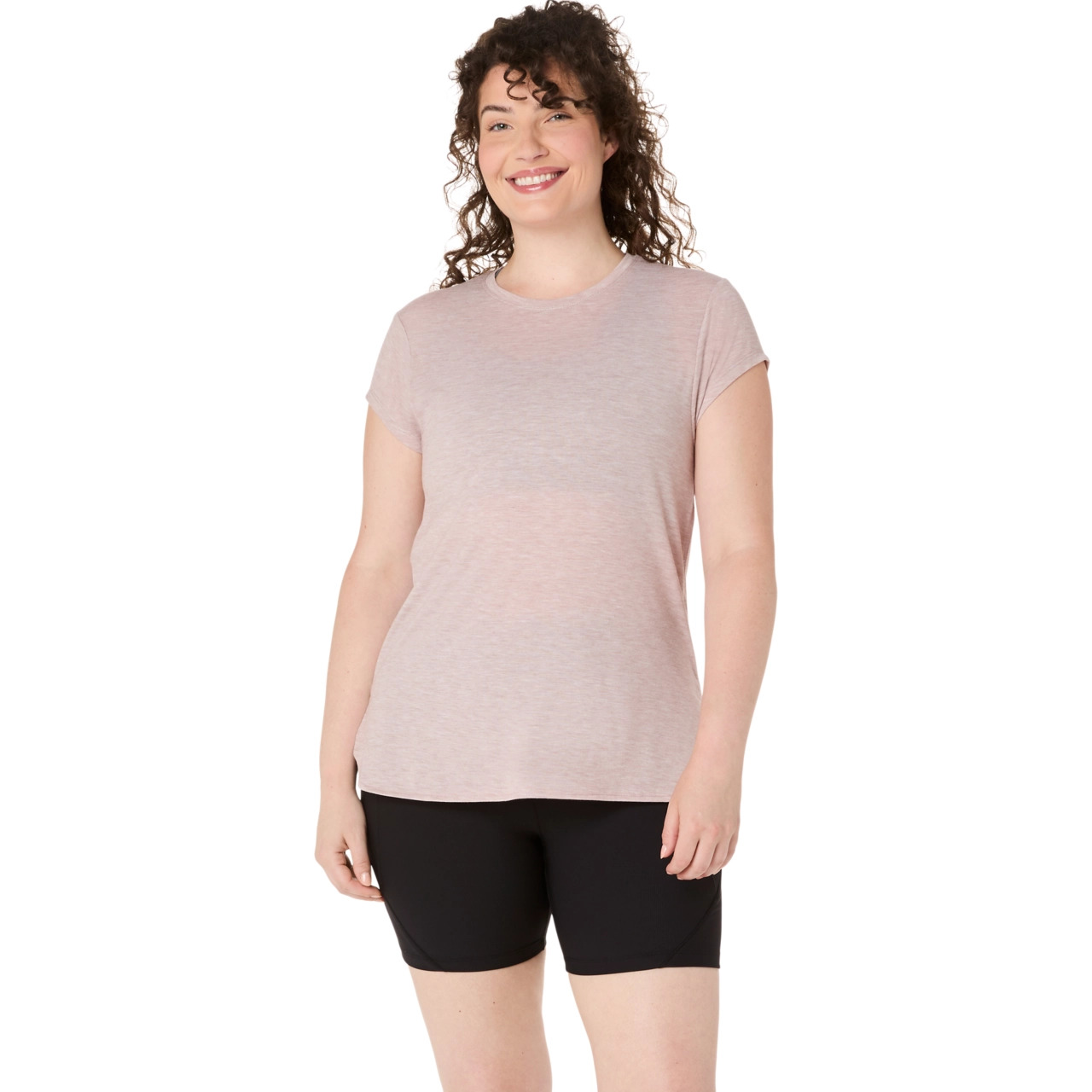 WOMEN'S HEATHER CREWNECK TOP - 1