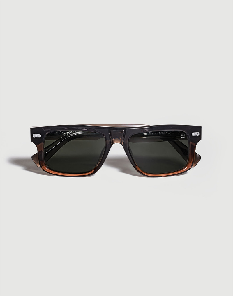 Rectangular acetate sunglasses with polarized lenses 1