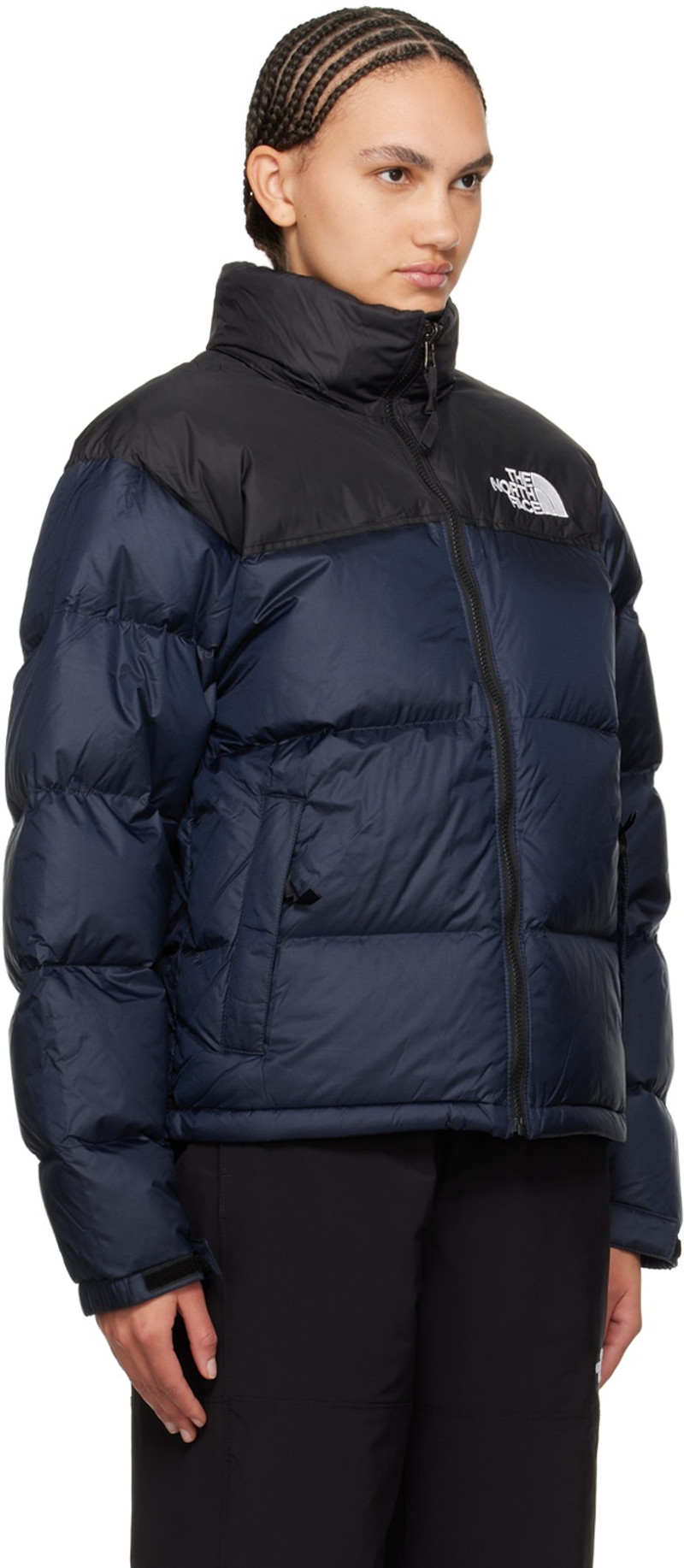 The North Face Navy & Black 1996 Retro Nuptse Down Jacket outlook