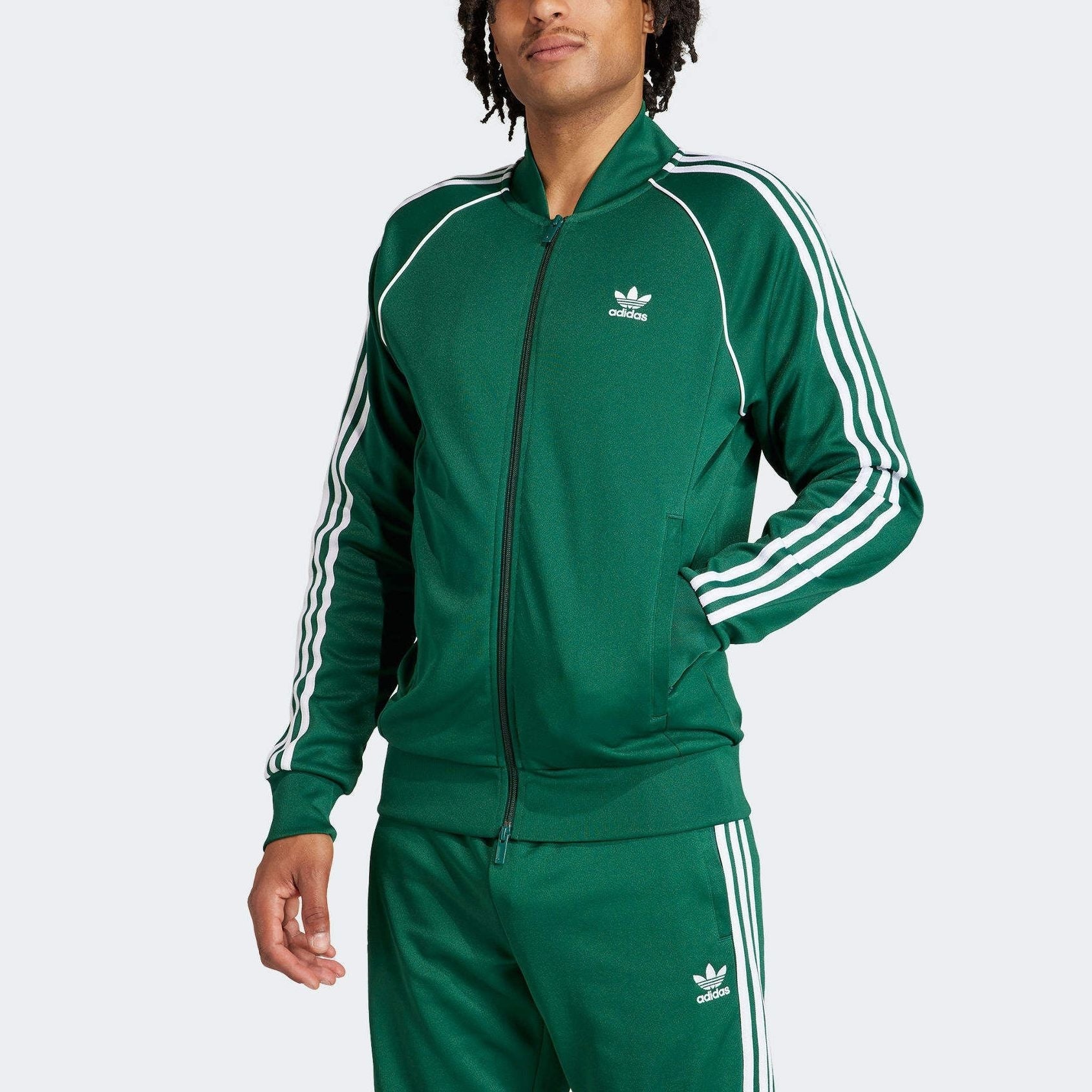 adidas Adicolor Classics SST Track Jacket Asia Sizing 'Green' IR9863 - 3