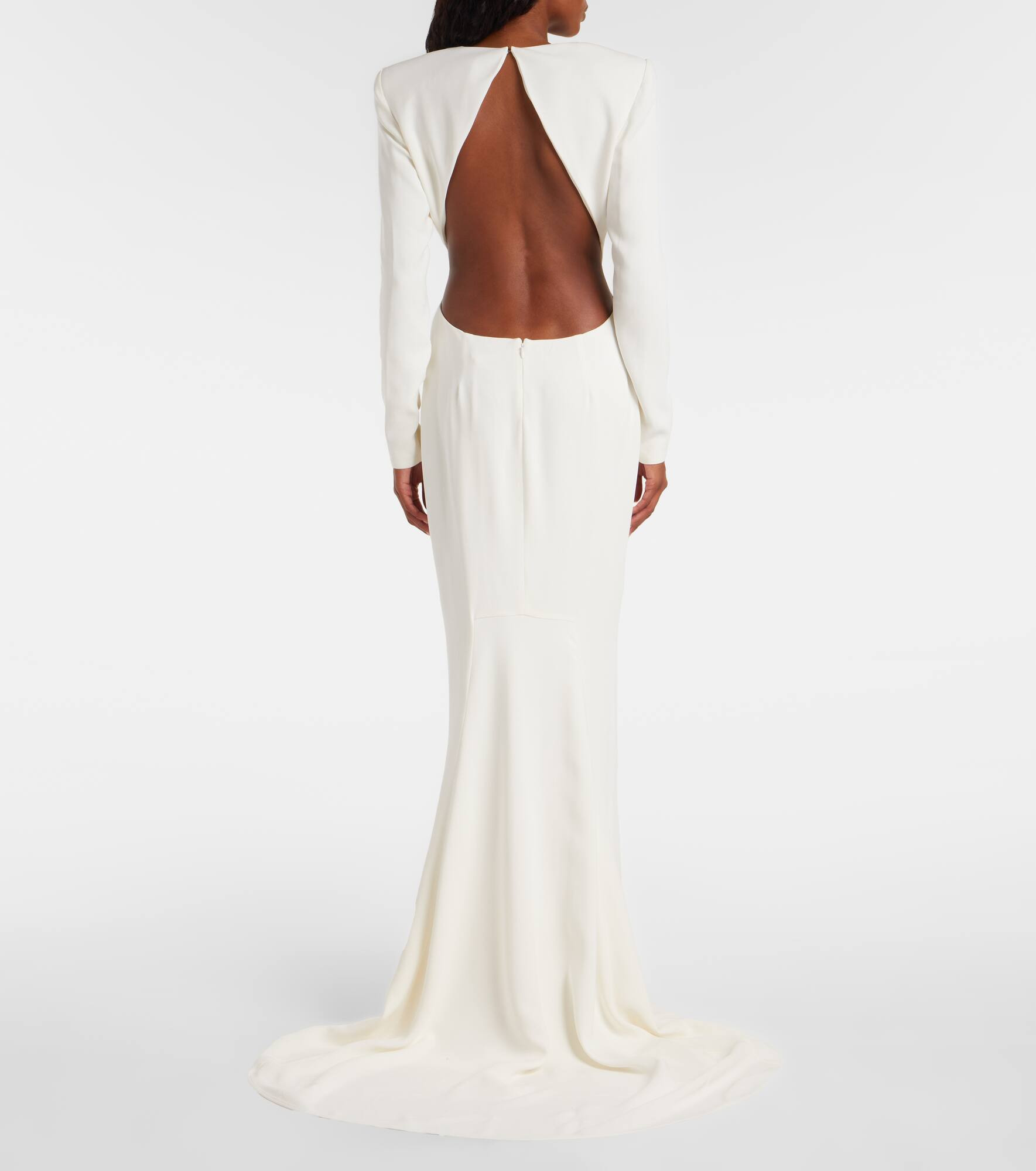 Bridal crêpe gown - 3
