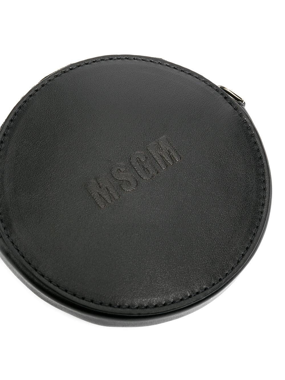 logo-embossed circular mini bag - 4