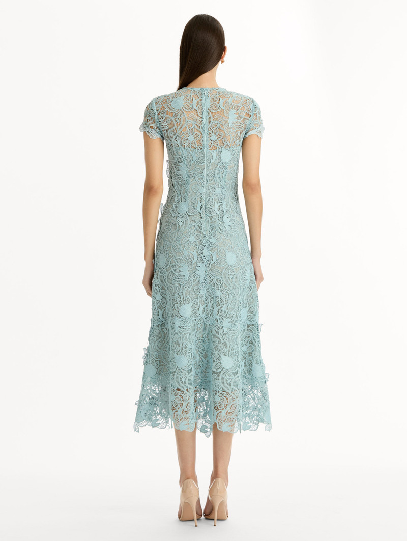 CORDED BOTANICAL GUIPURE DRESS 3