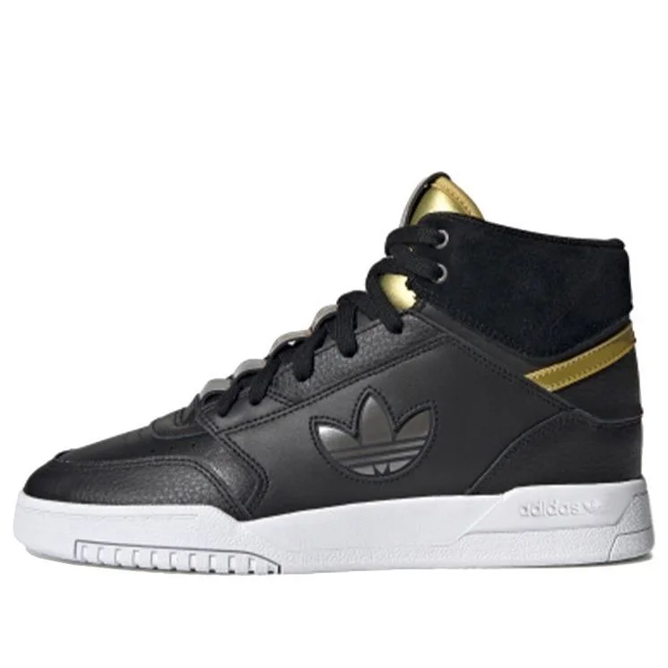 (WMNS) adidas originals Drop Step Xlt 'Black Gold White' FX9812 - 1