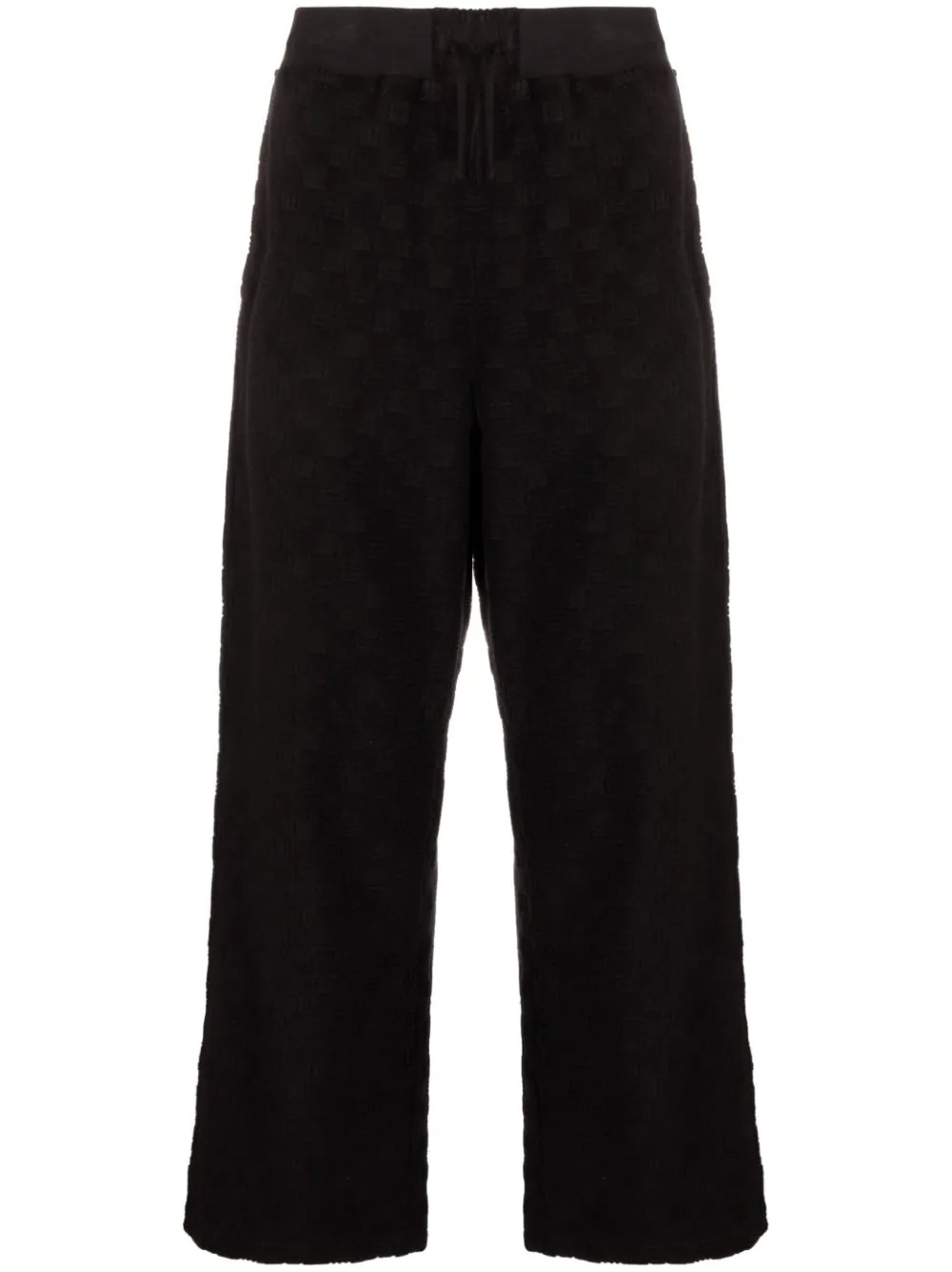 straight-leg jacquard track pants - 1