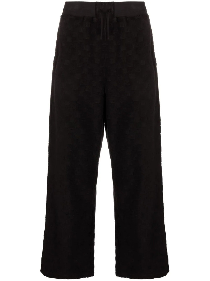 straight-leg jacquard track pants 1