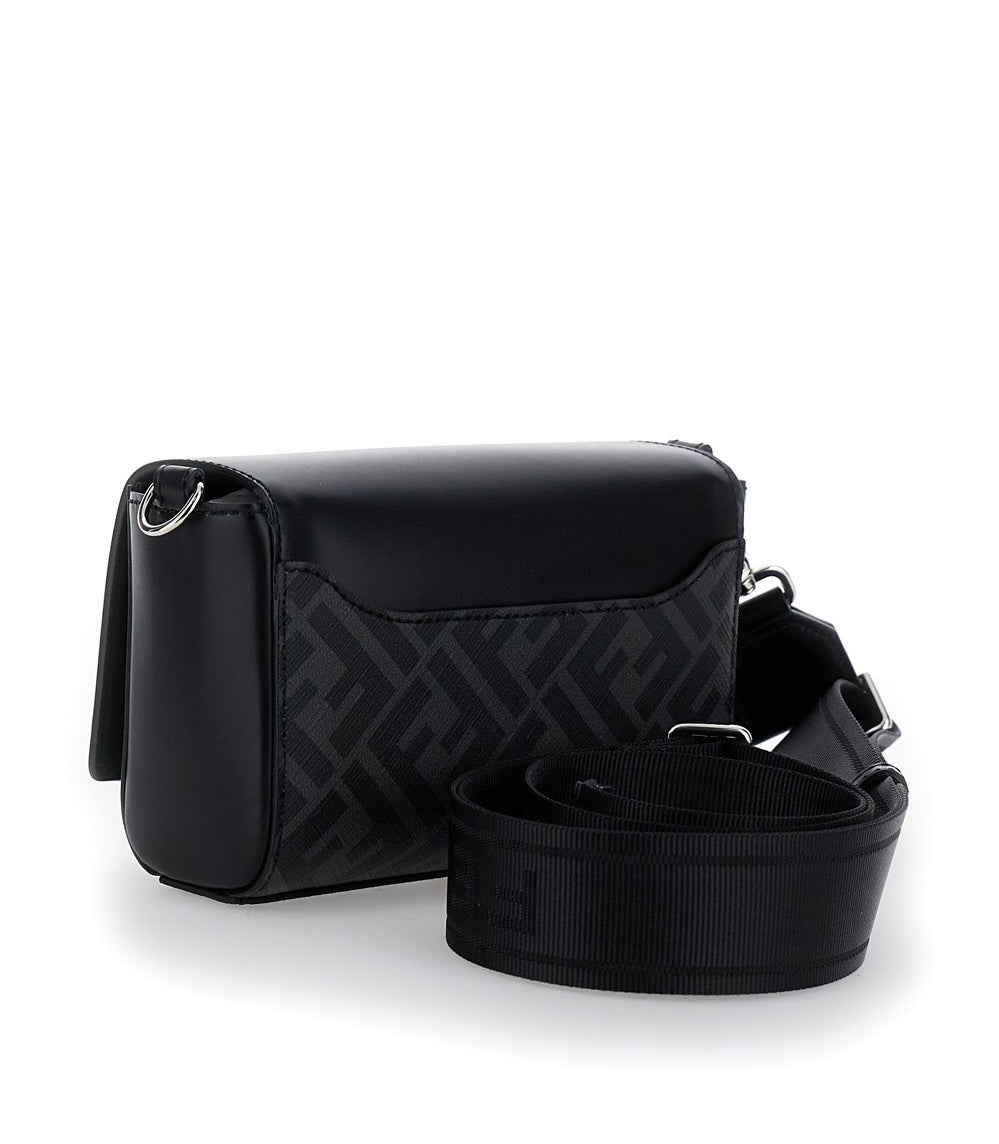 【FENDI】FF SQUARED COMPACT BAG FF Squared Compact Bag Leather Black | Fendi