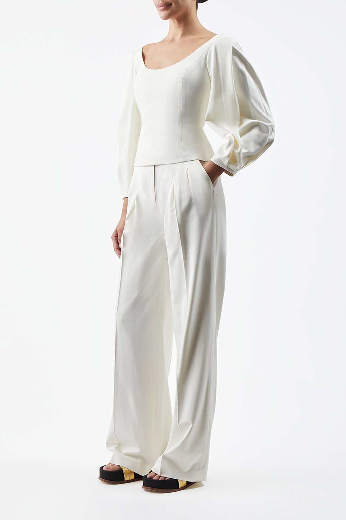 Sophia Blouse in Washed Silk - 3