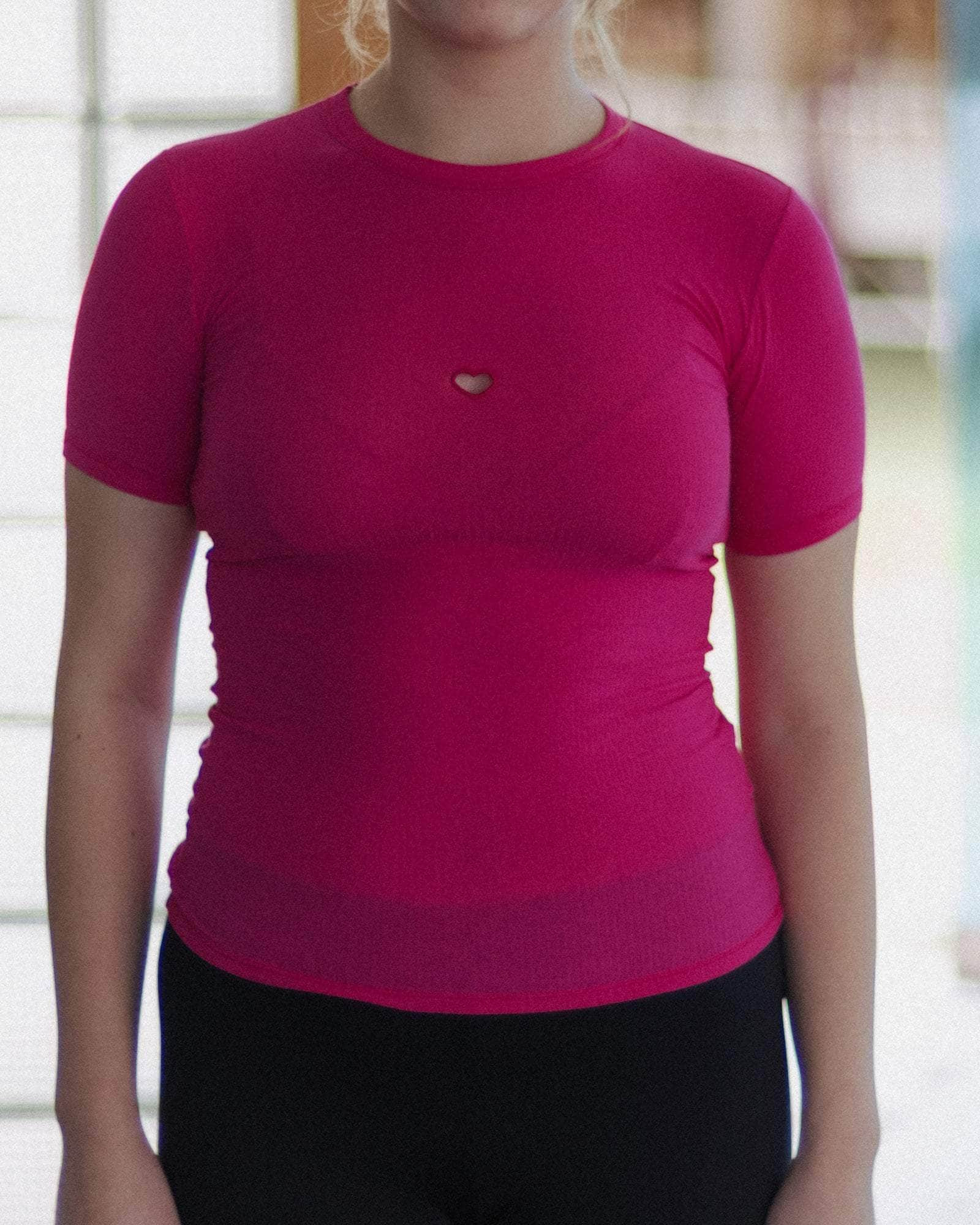 Heart Tee Shirt - Organic Cotton Rib - 4