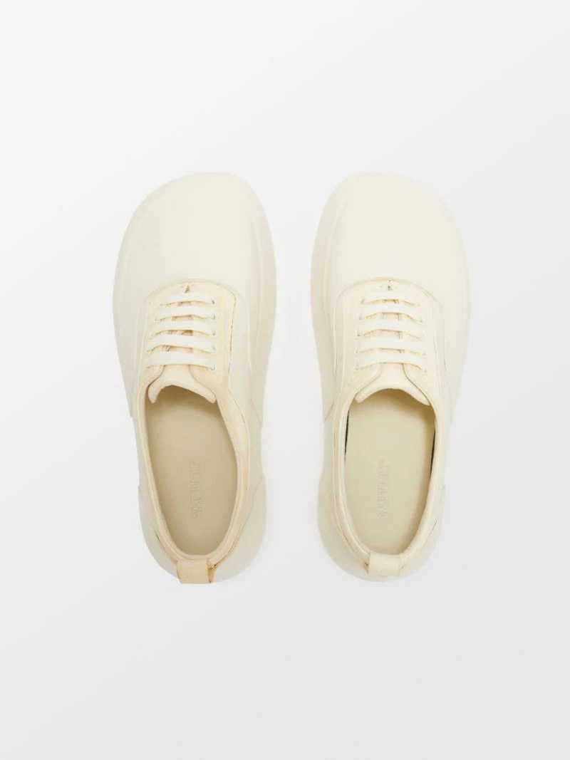 LEATHER MIX LOW TOP SNEAKER - 3