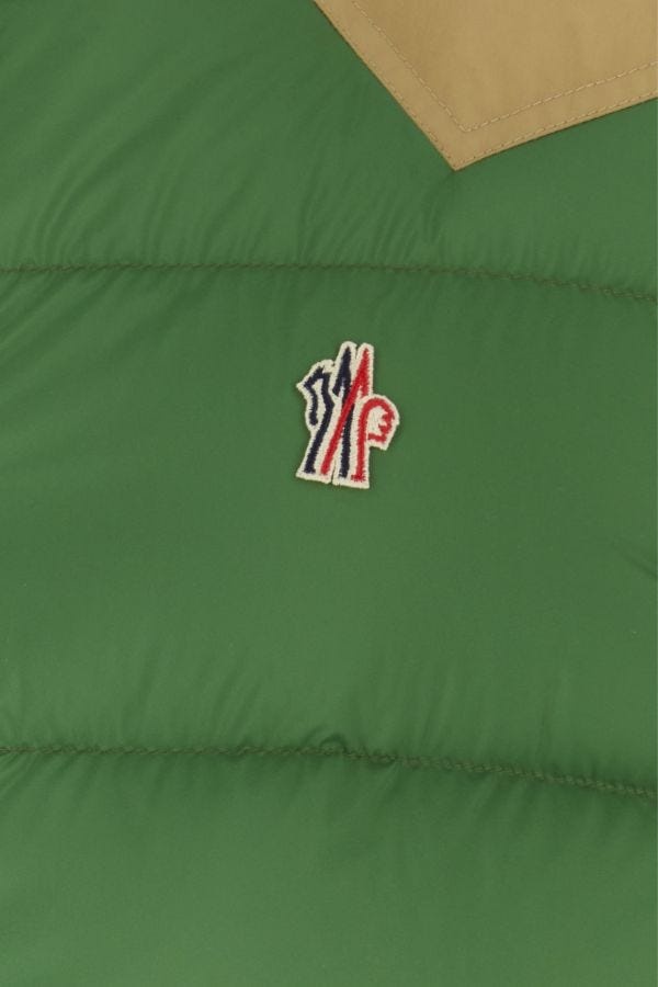 Grass green nylon Veny down jacket - 3