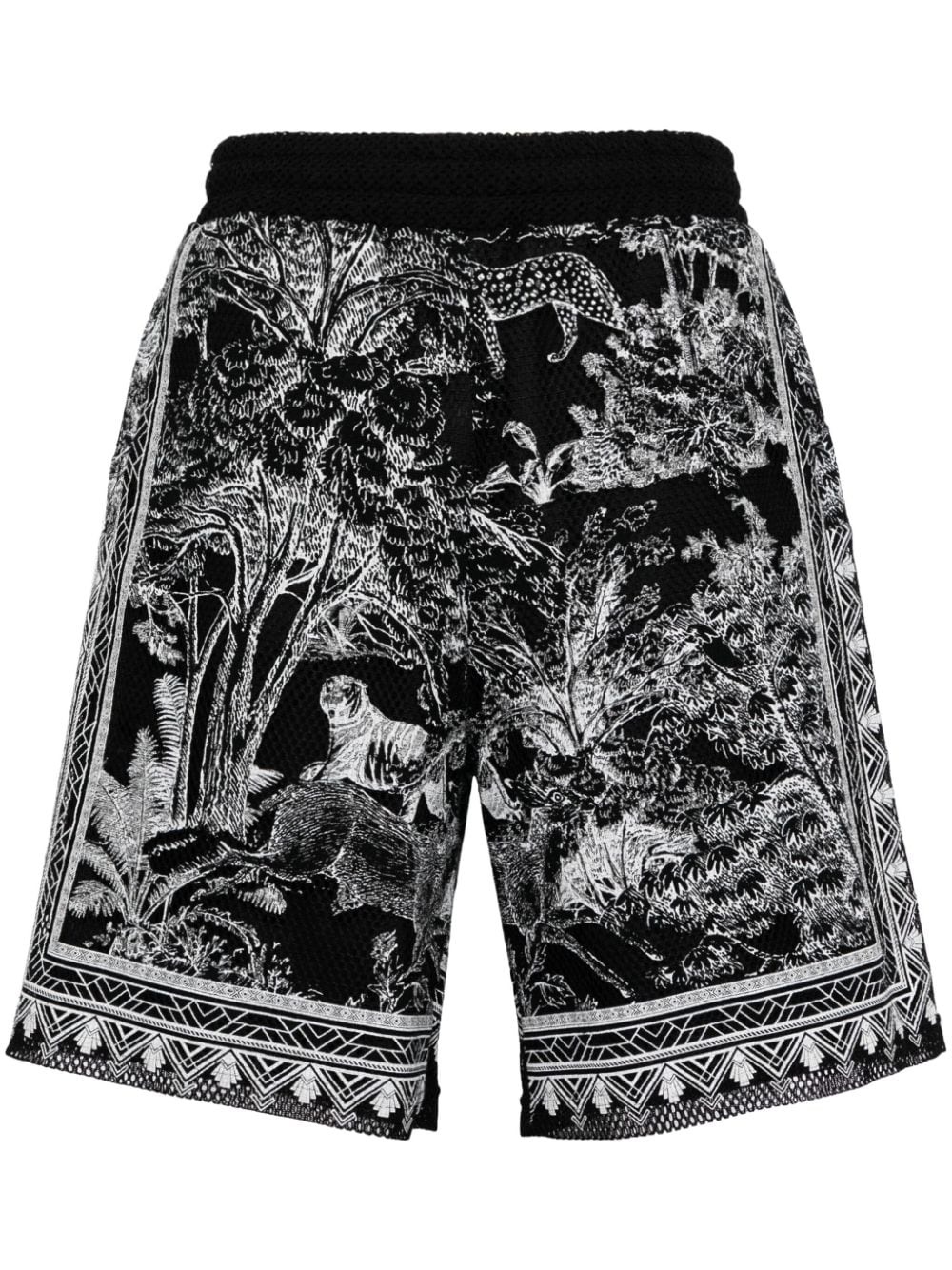 graphic-print deck shorts - 1
