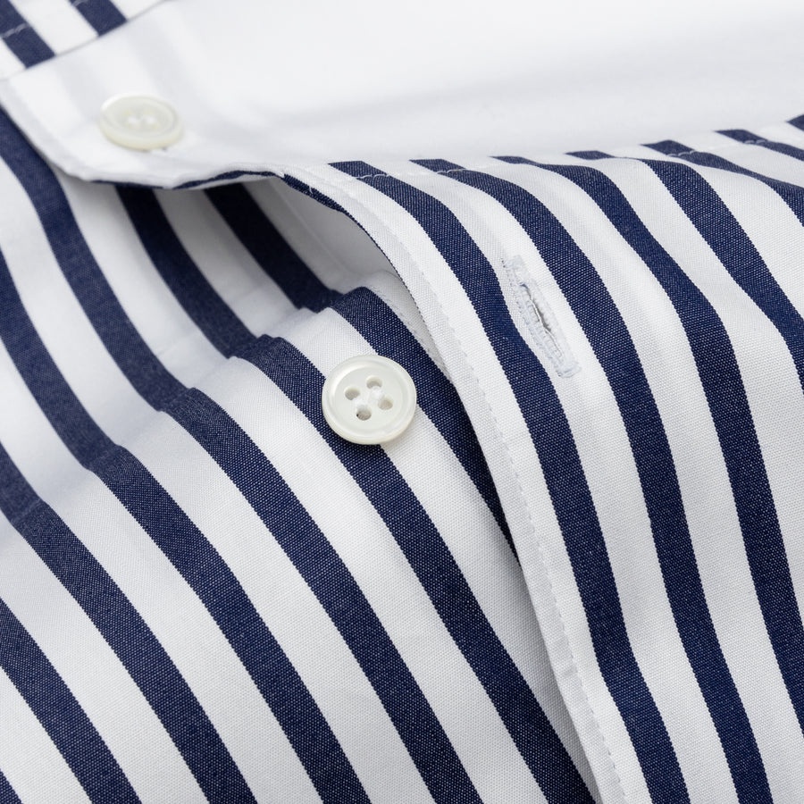 COTTON POPLIN STRIPE SHIRT - 3