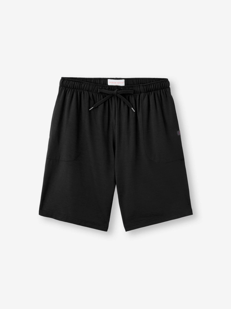 Men's Lounge Shorts Basel Micro Modal Stretch Black - 1