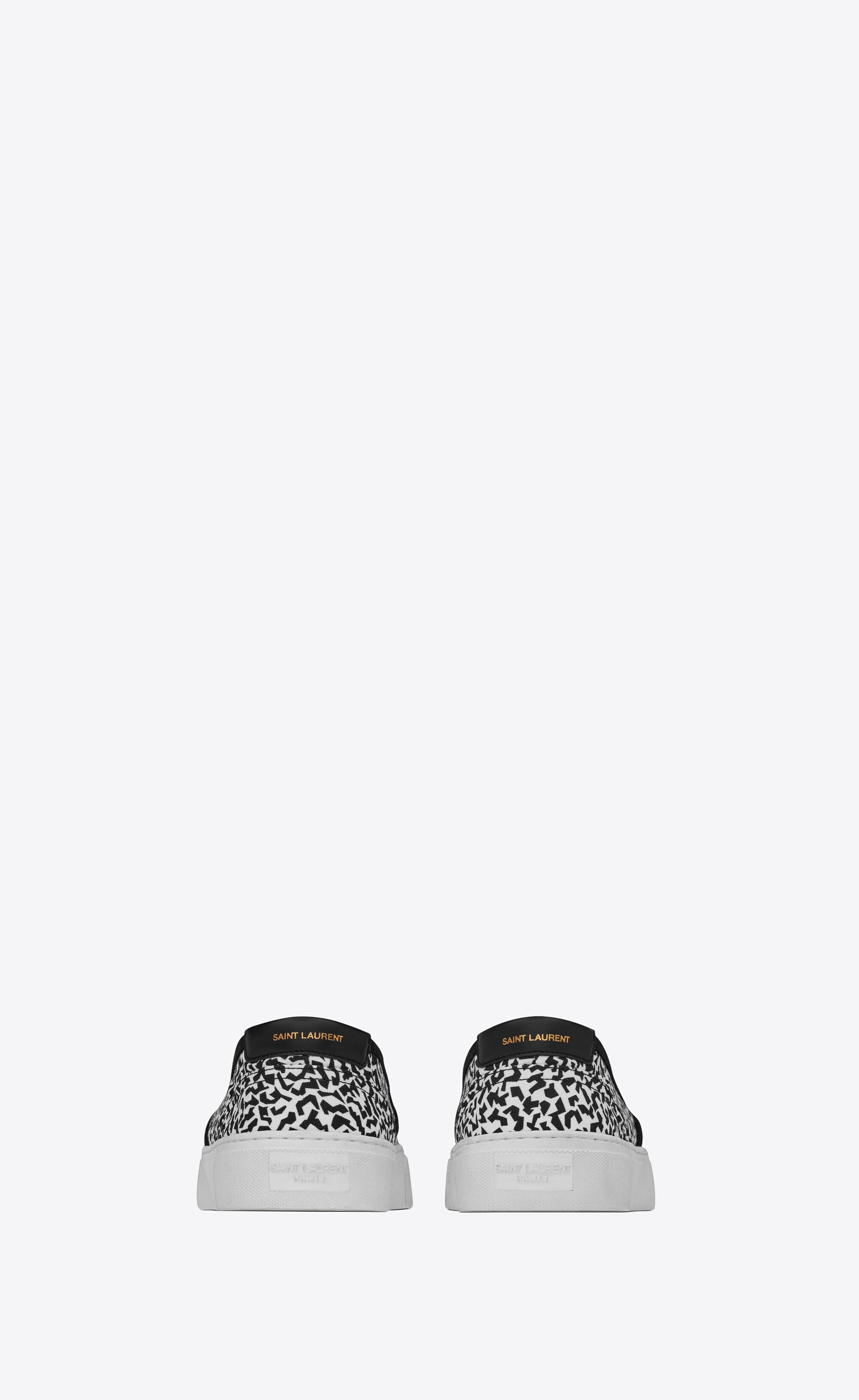 venice slip-on sneakers in sparkle-print canvas - 3