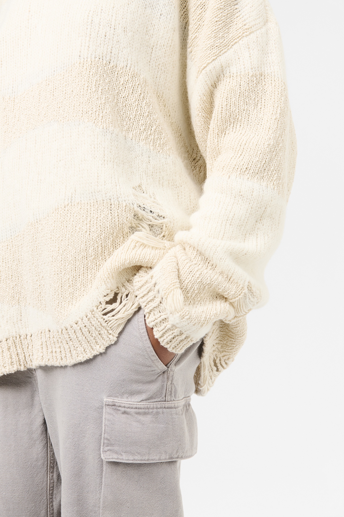 Popover Roundneck White Destructive Wave - 5