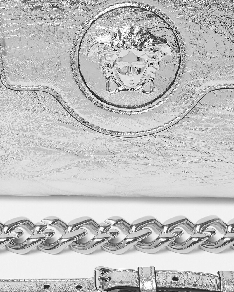 Metallic La Medusa Small Handbag 5