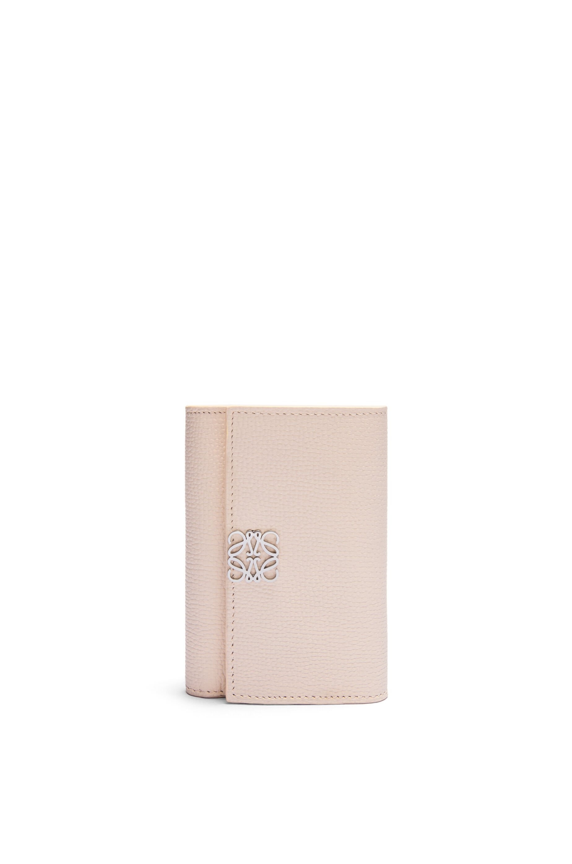 Anagram small vertical wallet in pebble grained calfskin - 1