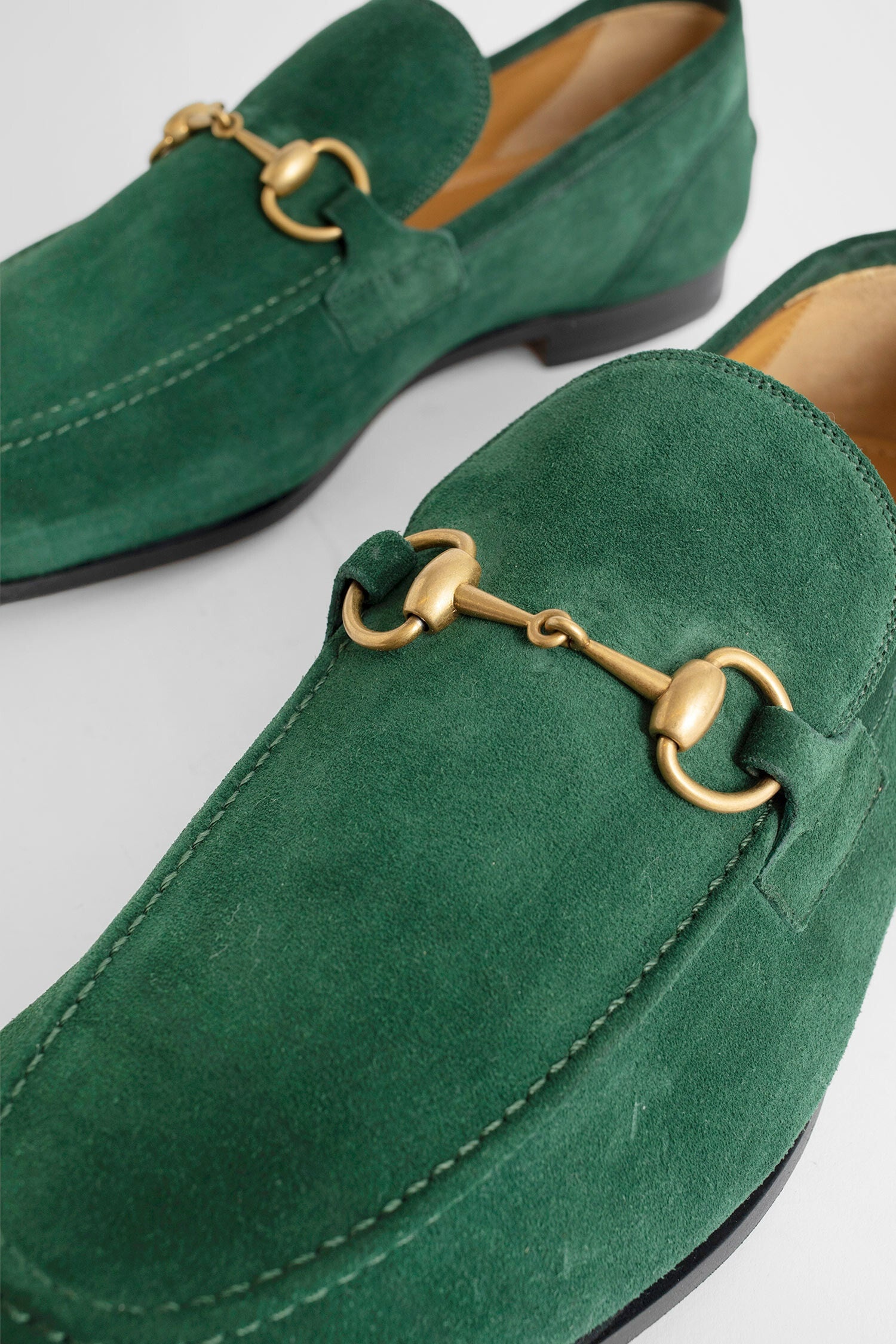 GUCCI MAN GREEN LOAFERS - 6